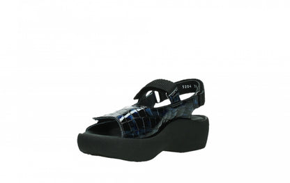 Wolky Jewel 0320469 Croco Flash Leather 800 Blue