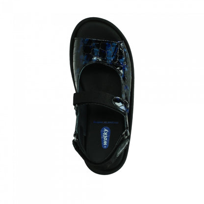 Wolky Jewel 0320469 Croco Flash Leather 800 Blue