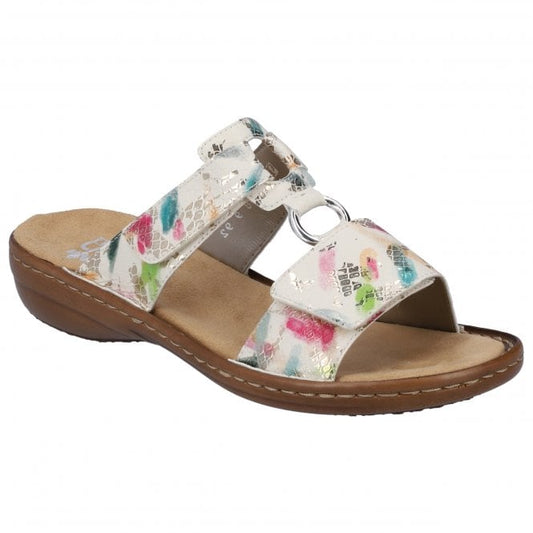 Rieker 608P9-92 LadiWhite Multi Sandal