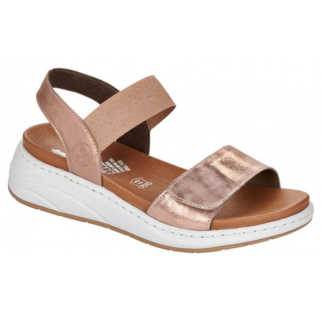 Rieker Ladies 64300-31 Rose Combi Sandal