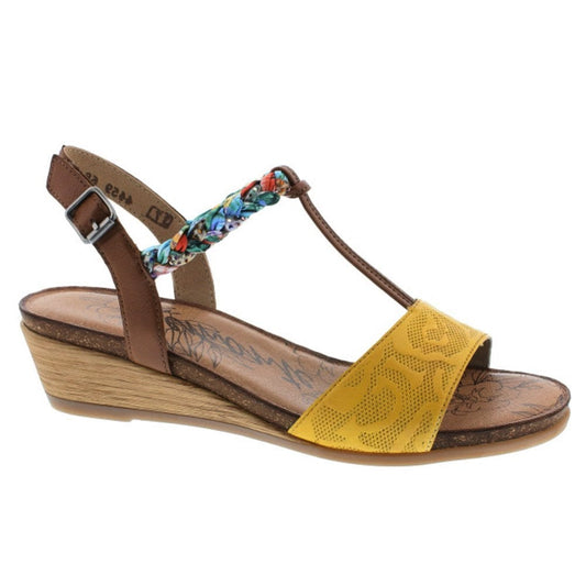 Remonte Ladies Yellow Open Toe Sandals R4459-68