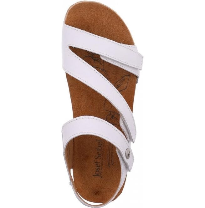 Josef Seibel Ladies Tonga 25 White Sandals 78519 43 800
