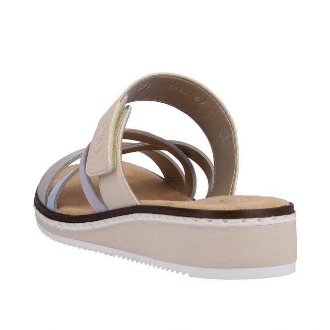 Rieker V3652-92 Ladies Grey Multi Sandal