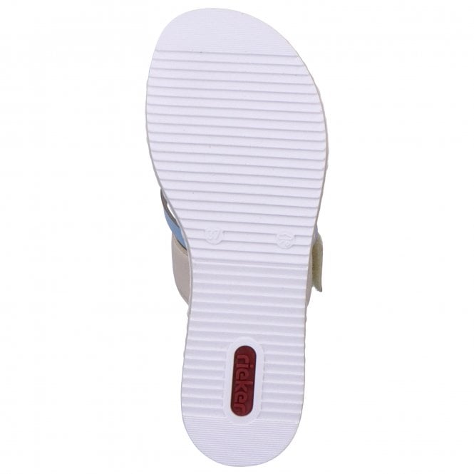 Rieker V3652-92 Ladies Grey Multi Sandal