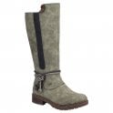 Rieker Z4774-54 Ladies Green Knee Length Boot