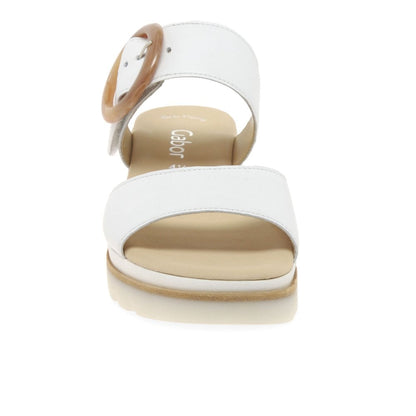 Gabor Ladies Yeo White Sandals 24.645.21